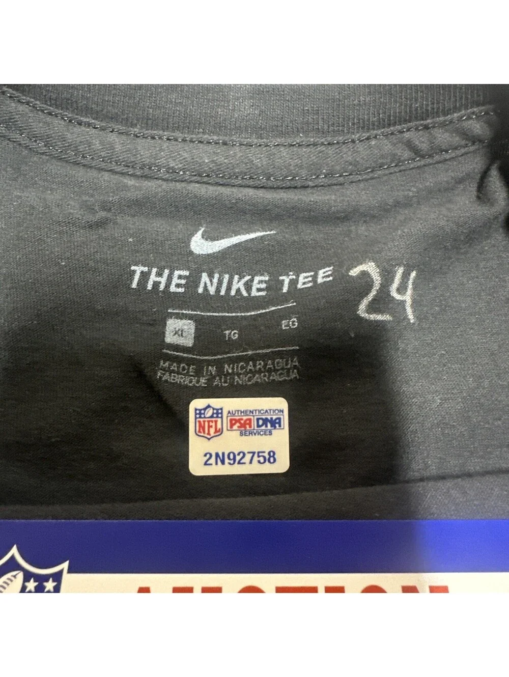 Worn “love For Damar” T-shirt By Rams Taylor Rapp Psa 2n92758  Nike XL